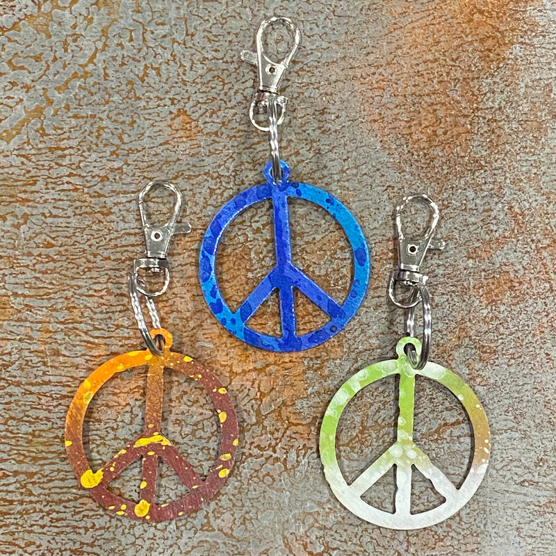 Peace Sign Keychain