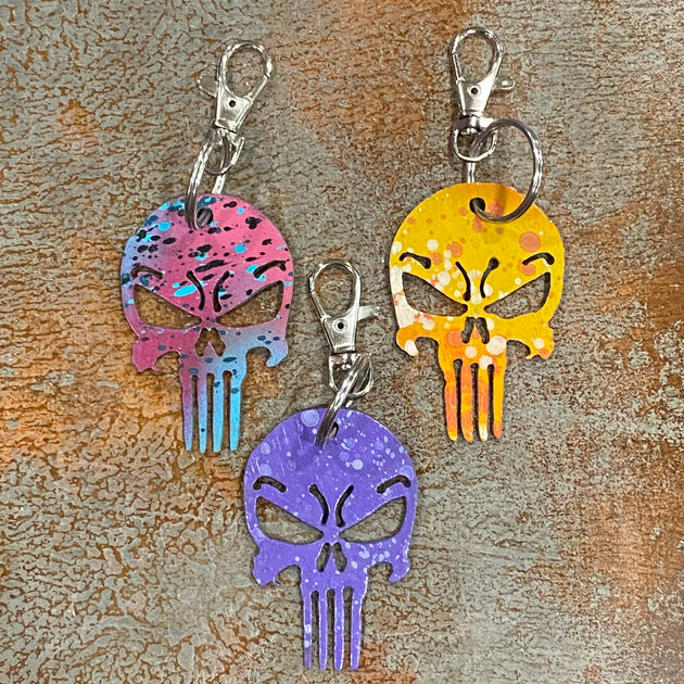 Punisher Keychain | Cut-N-Rust