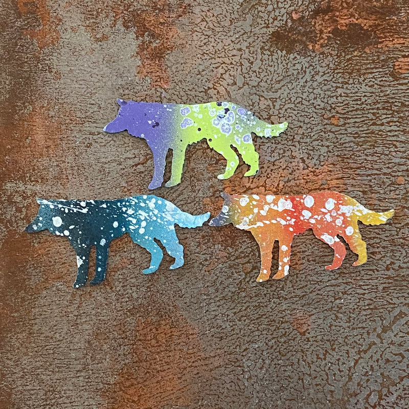 Wolves Car Magnets Wolf Magnet | Cut-N-Rust