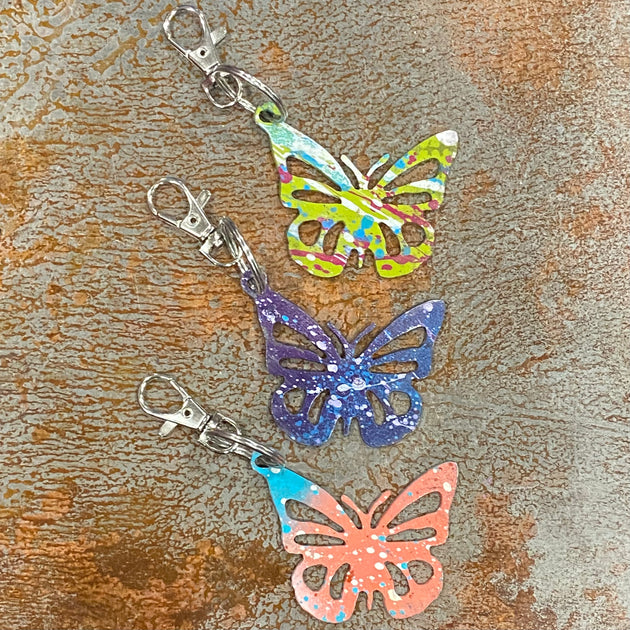 Butterfly Keychain | Cut-N-Rust