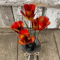 Tulips in a Cream Can